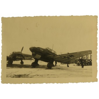Luftwaffe Aérodrome avec 87 avions Ju- à lavant de lEst. Espenlaub militaria